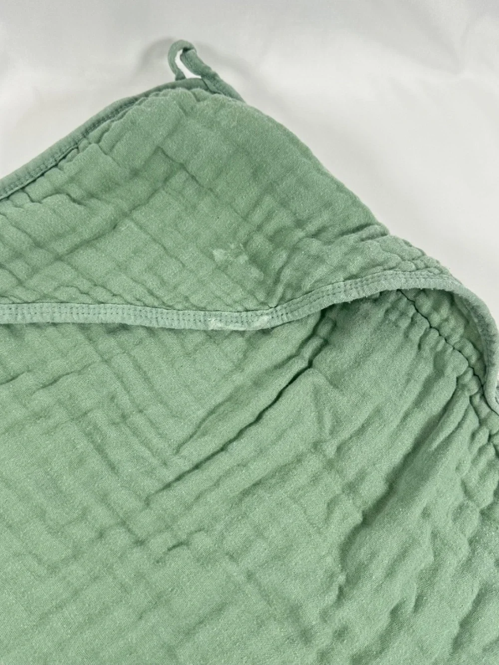 Faverdiiy Baby Hooded Bath Towel, Green, 100% Cotton